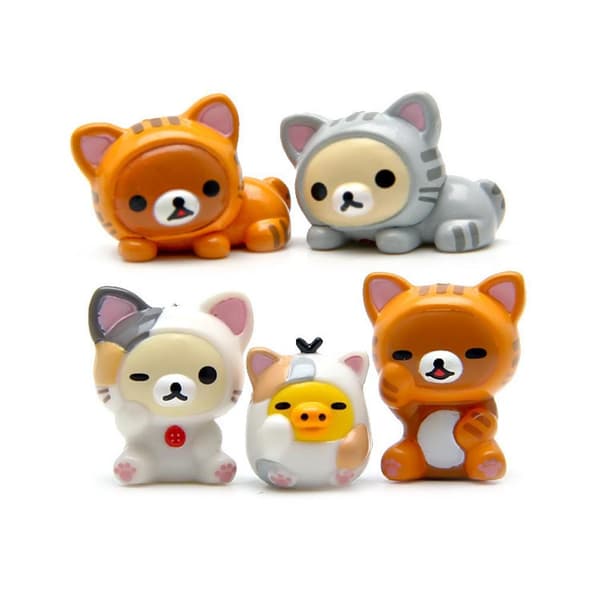 \"Easy Bear Lazy Bear Cosplay Cat Figur DIY Micro Landscape Landskapsdukke\"