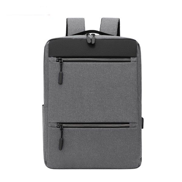 Män Notebook Ryggsäck 15,6 tums Oxford Bookbag Resväska grey