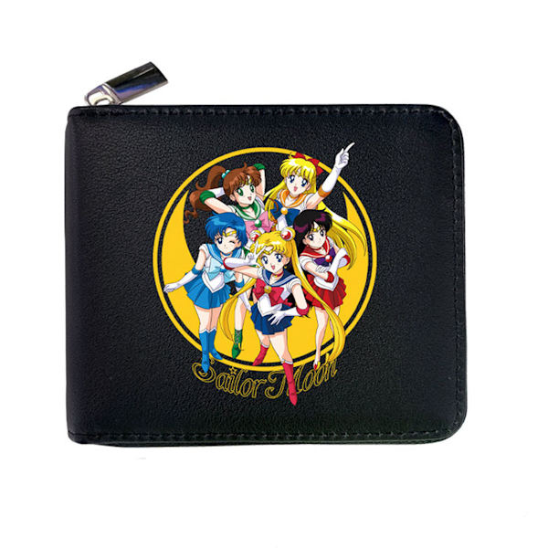 Sailor Moon Anime Plånbok Bifold Kort plånbok plånbok med myntficka