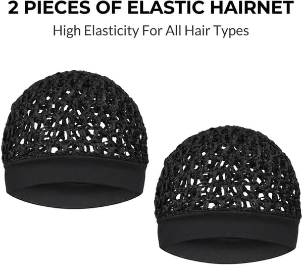 2-pack hårhättor i mesh som andas med elastiskt band för kvinnor