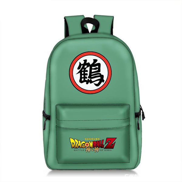 Dragon Ball Lättviktsaxelväska Anime Skolväska Grön ryggsäck för studenter