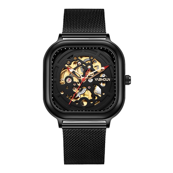 Automatisk självvindande mekanisk watch för män Casual Watch Vattentät