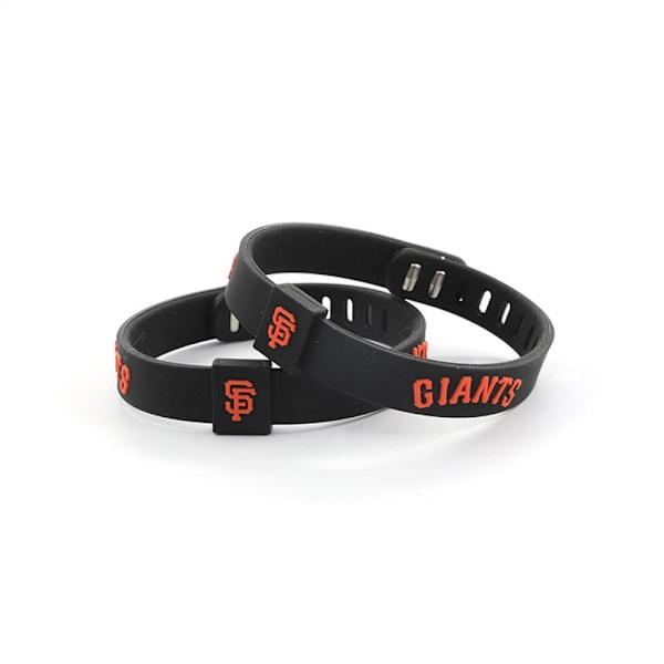 2st Baseball Silikon Armband Justerbar Sport Baseball handledsrem Giants