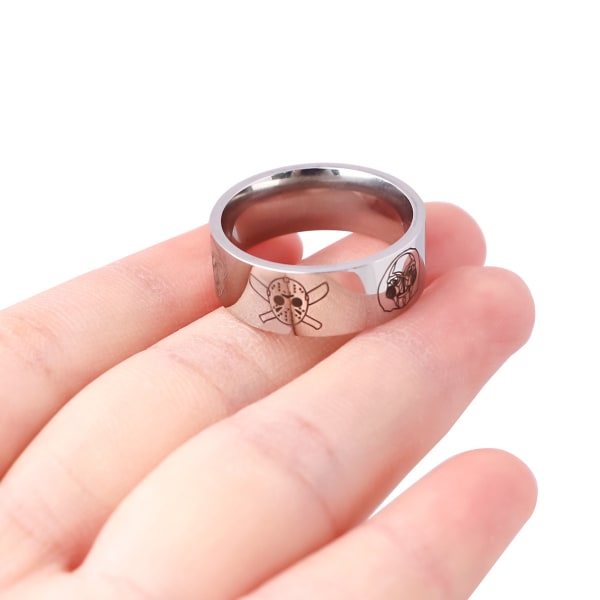 Friday Jason Ring Anime Smycken Cosplay Ringar för män kvinnor