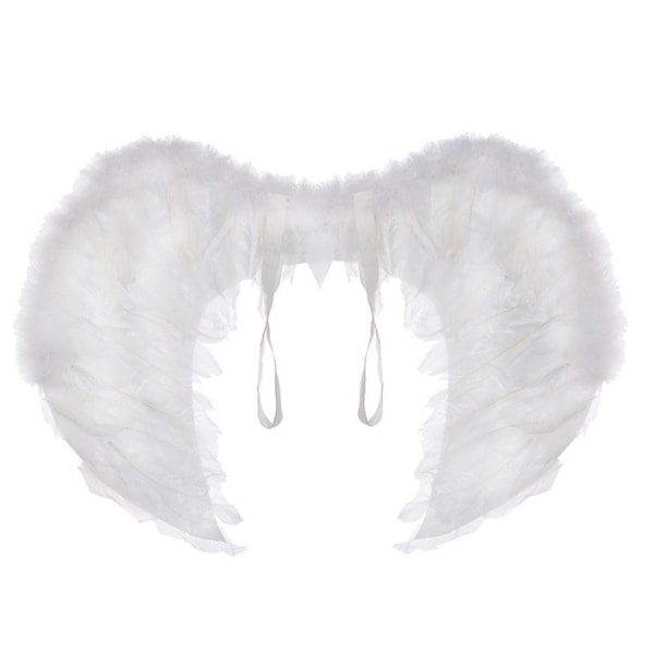 Angel Wing Feathers Halloween Dräkt Assessories Rollspel Karneval Bröllopsklänning för barn