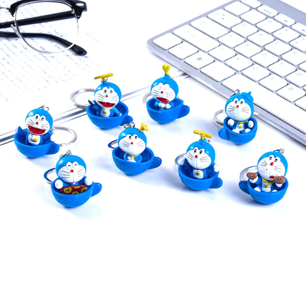 2st Doraemon Anime Nyckelring Nyckelring Bag Hängande Nyckelring Julklapp