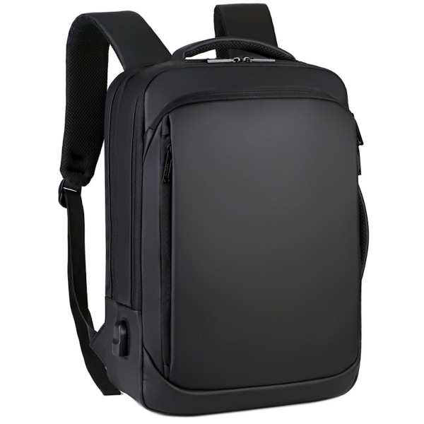 15,6 tums bärbar ryggsäck resväska Vattentät bokväska för man black