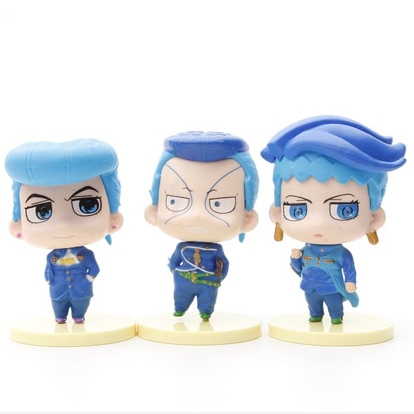 6 stk. JoJo Bizarre Adventure Chibi-figurer 8 cm PVC anime samlerobjekt-sæt