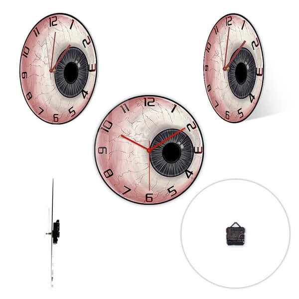 Øjenvægur, 12 tommer akryl-øjeæble-design til indretning af optikerklinik