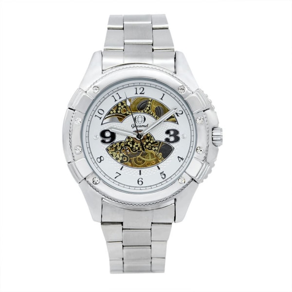 Automatisk mekanisk watch för män Casual Wrist Diamond Watch