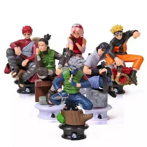 6st Uzumaki Anime Gaara Uchiha Sasuke Kakashi Anime Figur Leksak Schack 35 Generation