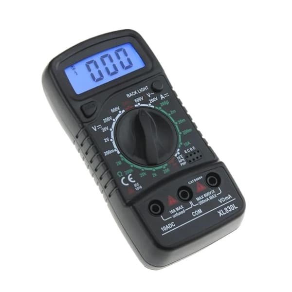 Digitalt Multimeter AC/DC Spænding, Strøm, Modstand, Diode Test