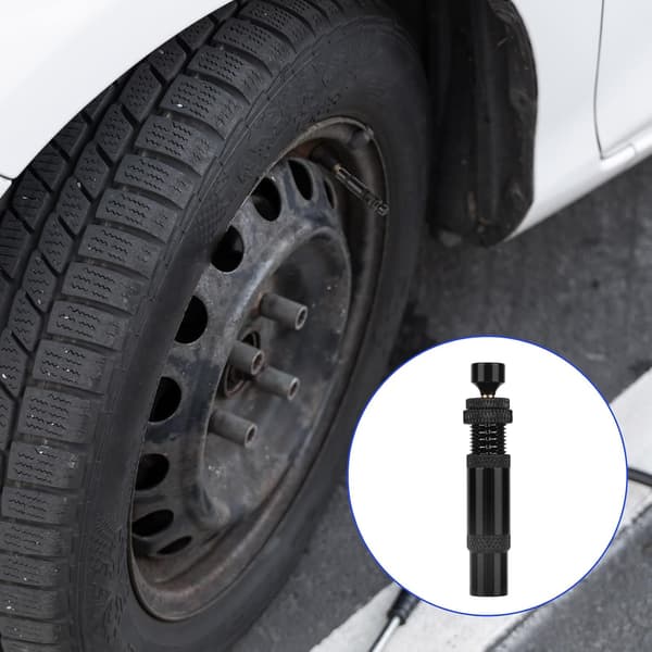 4-pack justerbara däckdeflatorer med ventilhattar för lastbil, SUV och terrängkörning
