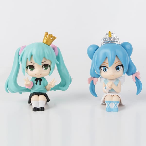 5 st. Hatsune Miku Chibi PVC-karaktärsfigurer samlarset för skrivbordsdisplay