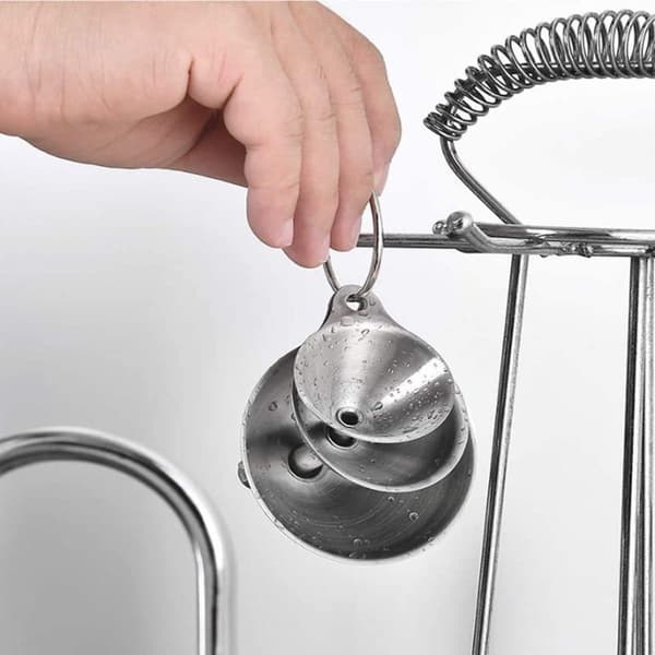 4-osainen silikonisuppilosarja, leveäsuiset keittiösuppilot pullojen täyttöön