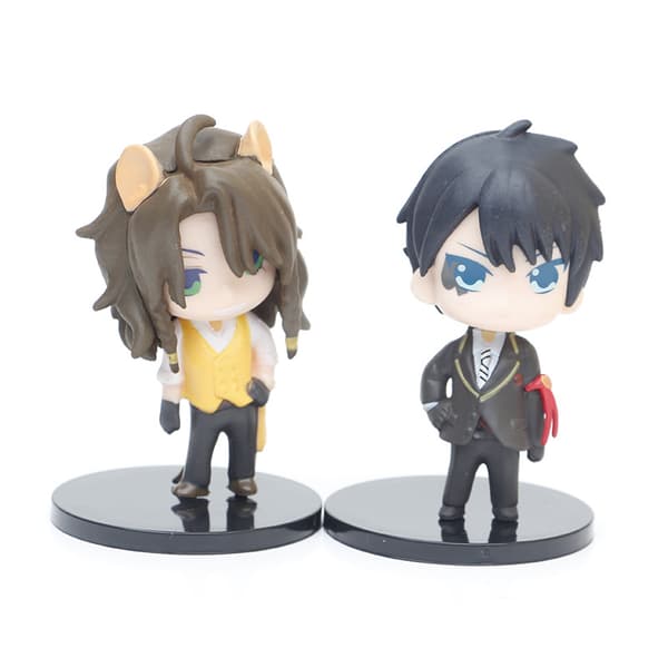 6 stk. Twisted Wonderland Chibi-figurer 10 cm PVC anime samlerobjekt-sæt