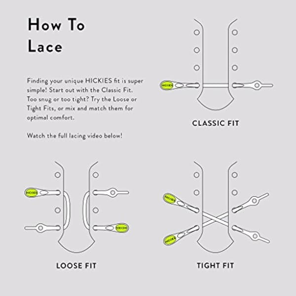 Hvide elastiske snørebånd uden binding, no-tie snørebånd til sneakers og løbesko