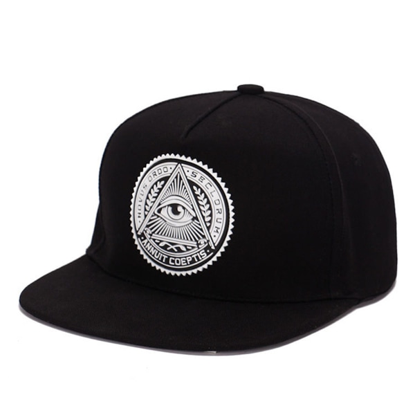 Eye Print Baseball Cap Sport Snapback Hat Svart bomullssolhatt för kvinnor