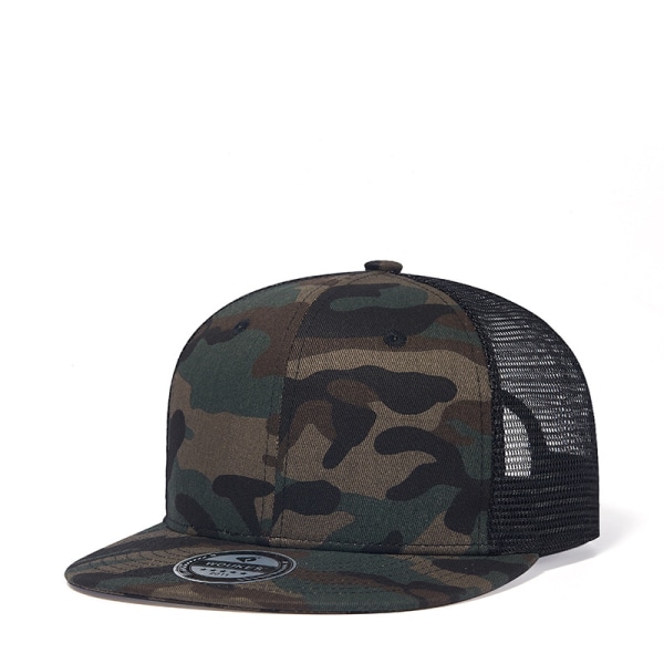 Camouflage Snapback Hatt Bomull Solhatt Casual Hiphop Baseball Cap Unisex