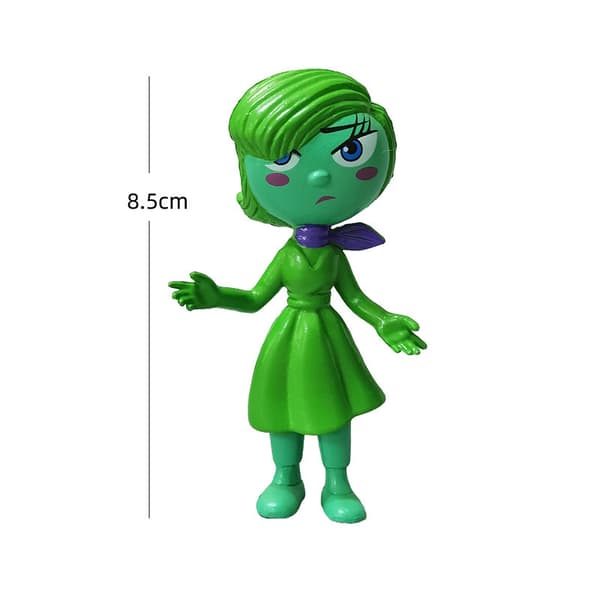 6 kpl Inside Out 2 -tunnefiguurisetti: Ilo, Suru, Kiukku ja Riley