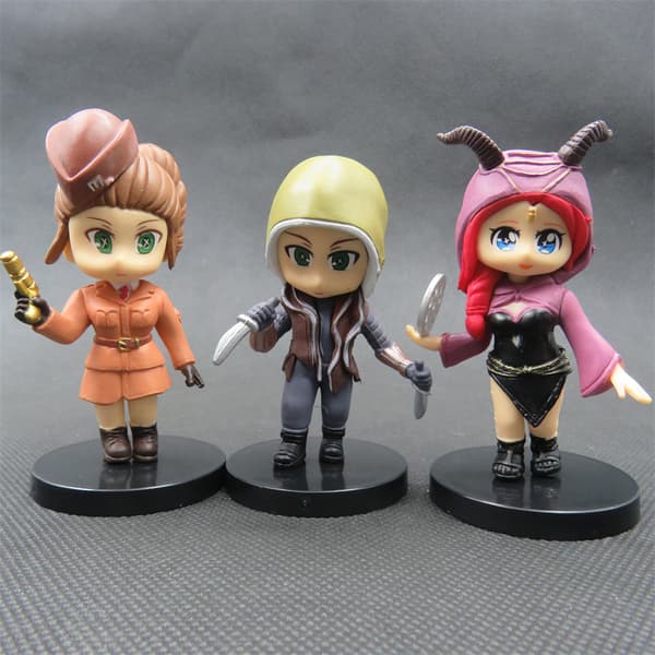 6 st Identity V Chibi PVC-figurer 10 cm spelkaraktärsmodell set