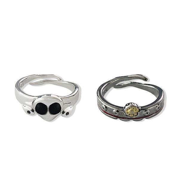 2st Hanako-kun Ring Anime Smycken Cosplay Ringar för män Kvinnor Justerbar
