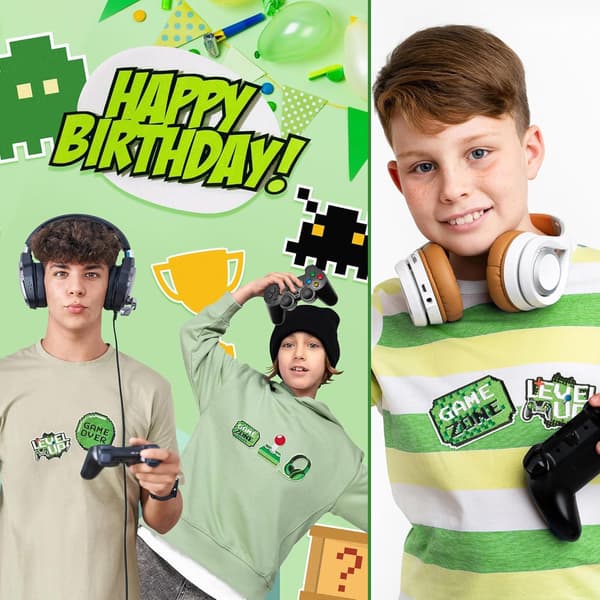 8 stk. videospil strygemærker, pixel gaming applikationer til tøj DIY
