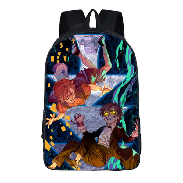 Gravity Fall Anime Skolryggsäck Casual Daypack Ryggsäck Cool bokväska