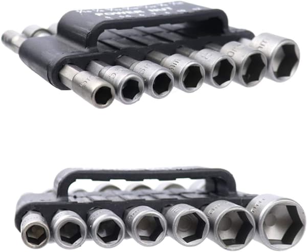 14-delars Power Mutterdragare Borr Set, Rostfritt Stål, 1/4\" Hex Skaft