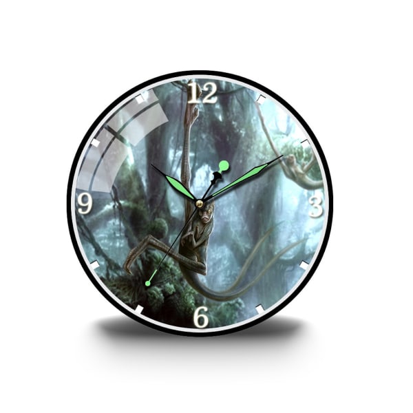 Predators väggklocka Tyst, icke tickande klocka Dekorativ klocka för hemmet