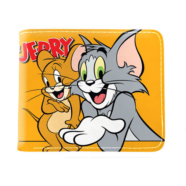Jerry Tom Anime plånbok Bifold kort plånbok plånbok med myntficka