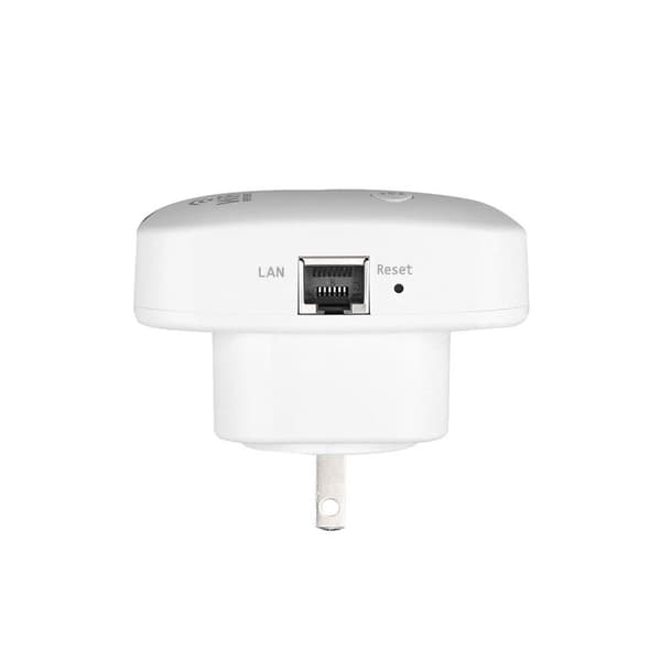 WiFi Range Extender Trådløs Repeater LAN Signalforstærker EU-stik Hvid