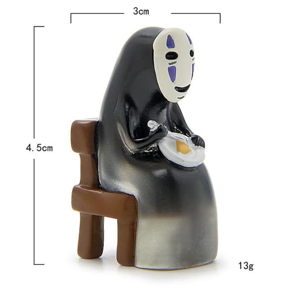 1 stk. No Face Man Anime Figur Legetøj Samling Model Dekoration Samlerobjekter Statue