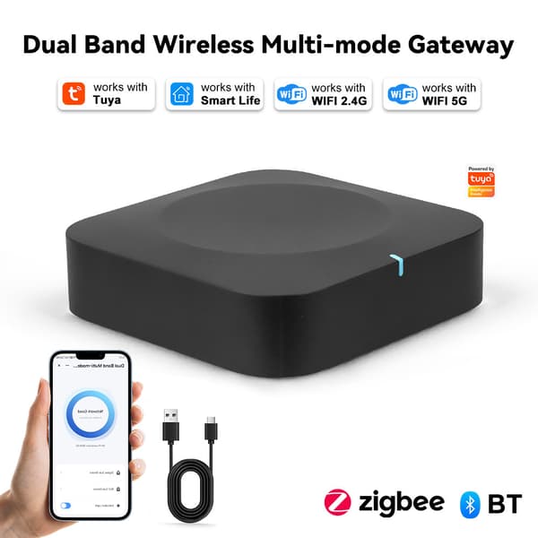 Tuya 5G Dual-Band Smart Gateway Zigbee Bluetooth Multi-Mode Home Hub WiFi