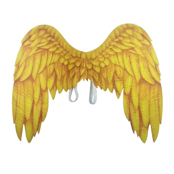 Cosplay Foldable Angle Wing Halloween Kostym Assessories Golden Wings Rollspel Carnival Dress Up för barn