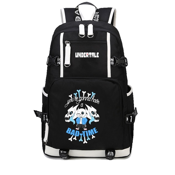 Undertale Anime skolryggsäck Casual Daypack Ryggsäck Cool bokväska