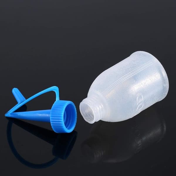 6-pack 30 ml klämflaskor med lång pip för pyssel och DIY
