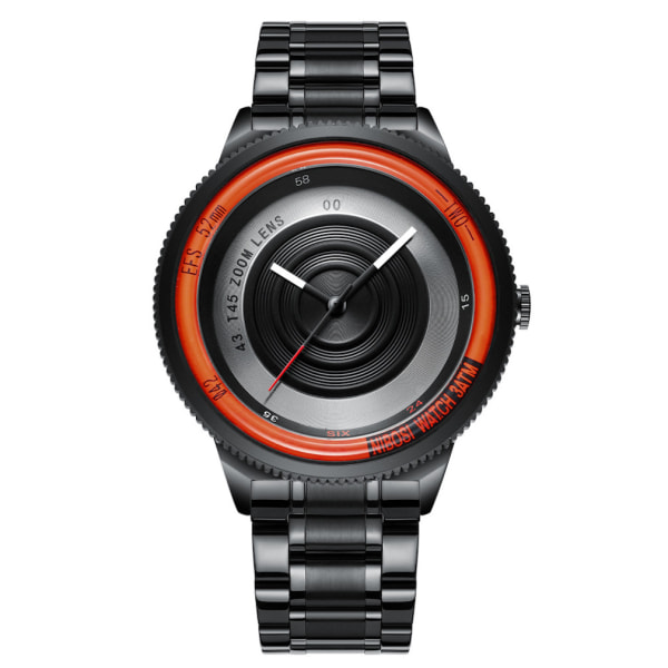 Watch för män Casual Waterproof Watch Analog Display Svart