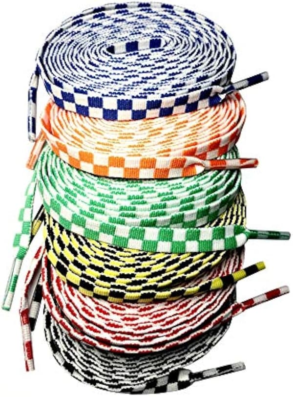 Ternede flade snørebånd 0,9 cm brede til sneakers 120 cm