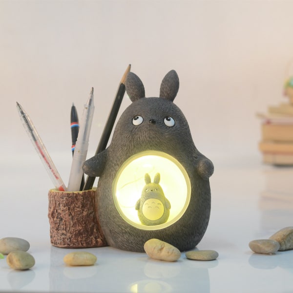 Totoro Nattlampa Sänglampa Nattlampa Söta Barn Bordslampa Rumsdekoration Julpresent