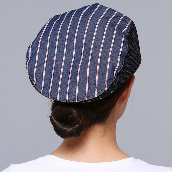 Stripes Basker Kock Hatt Matlagning Kepsar Kök Mat Service Kepsar Justerbara