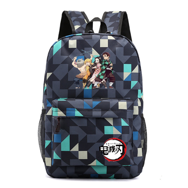 Demon Slayer Anime Skolryggsäck Casual Daypack Ryggsäck Cool bokväska