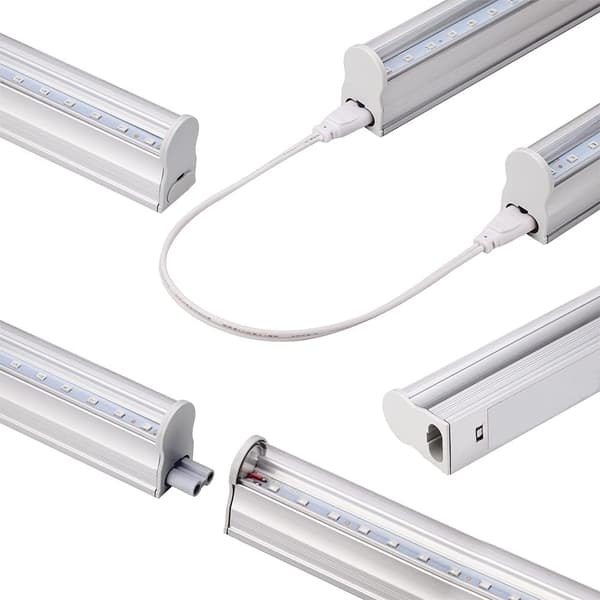 2-pack 30 cm T5 LED-växtbelysning fullspektrum sammankopplingsbara