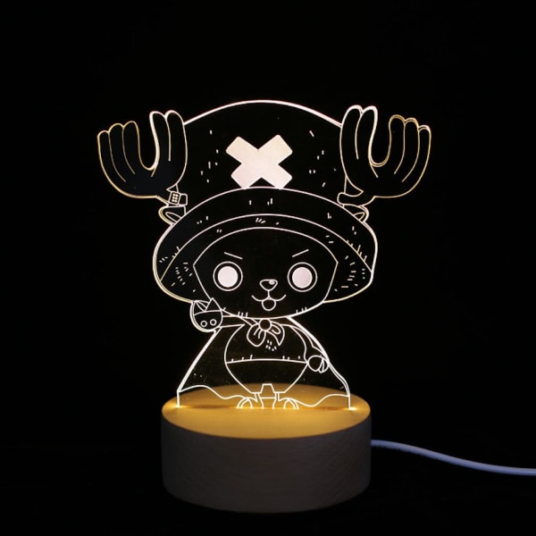 One Piece Chopper Anime Night Light Atmosphere LED Bordslampa