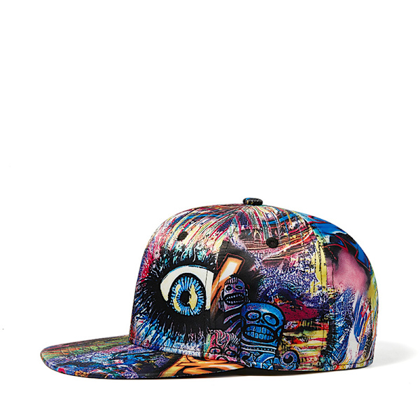 Graffiti Baseball Cap Hiphop Snapback Hat Polyester Solhatt Unisex