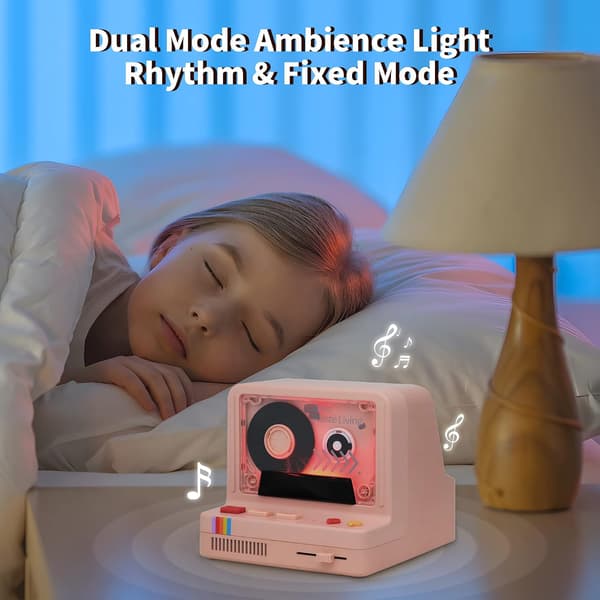 Retro Bluetooth-højttaler, 5W kassette-design, 1200mAh batteri, AUX, TF LED