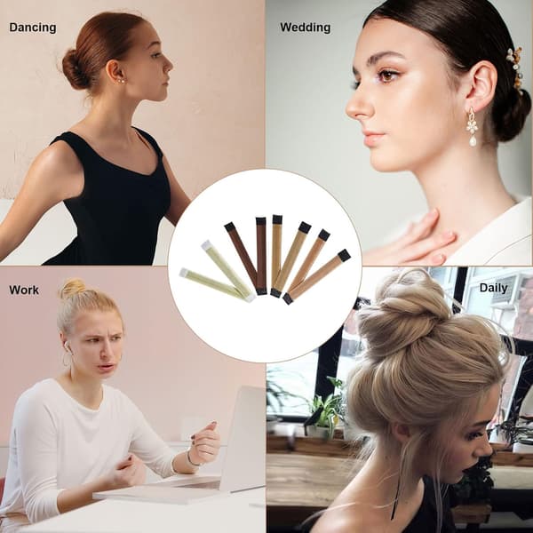 8 stk. Hårknold-maker snap-bånd sæt, fransk twist opsat hår styling-værktøj