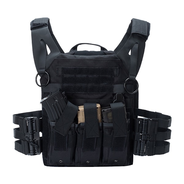 Quick Release Tactical Väst Outdoor Molle Jaktväst Justerbar modulär utrustning för träningsspel