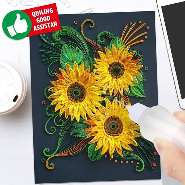 12-pack med 30 ml limflaskor med nålspets för pyssel, quilling och DIY-projekt