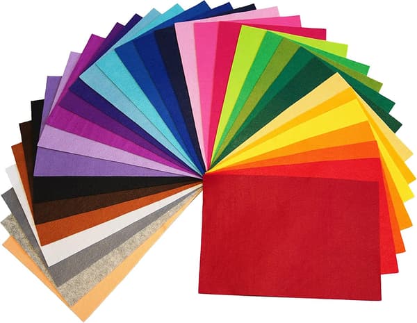 40 polyesterfiltark, 30 x 20 cm, 32 farver til gør-det-selv-håndværk og syning